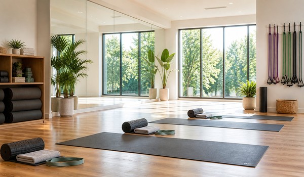 Dark Gym Stretching Salon